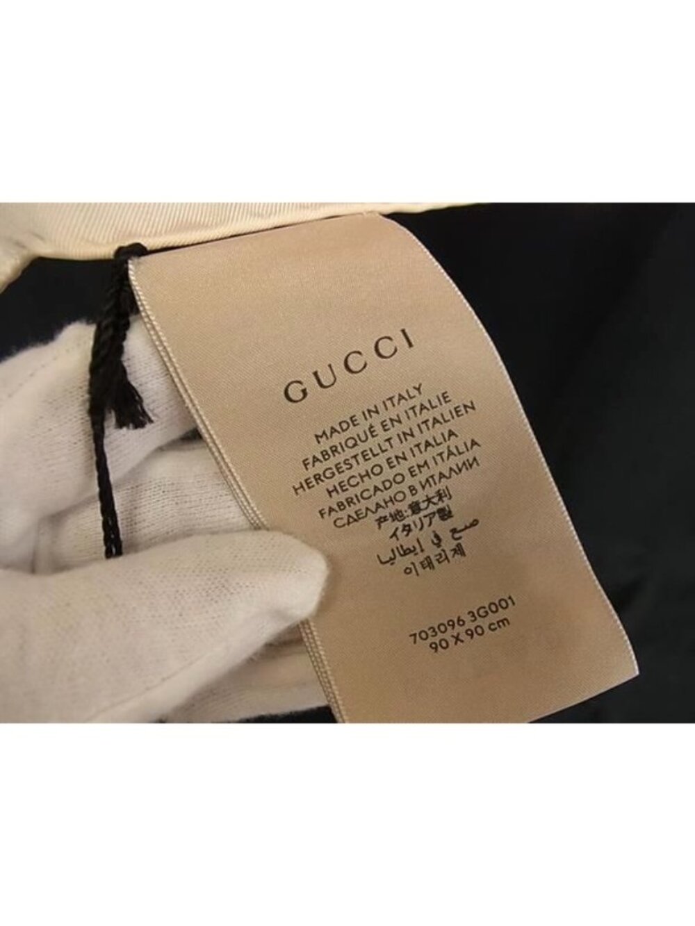 Gucci Silk Large Scarf Shawl Pink Multicolor - Picture 6 of 6